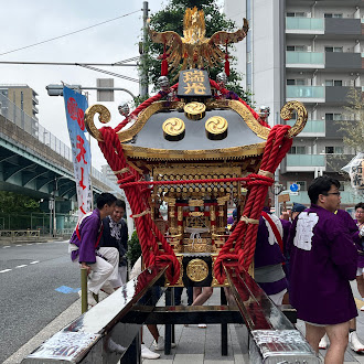 神輿を担いできました(^^)/の画像