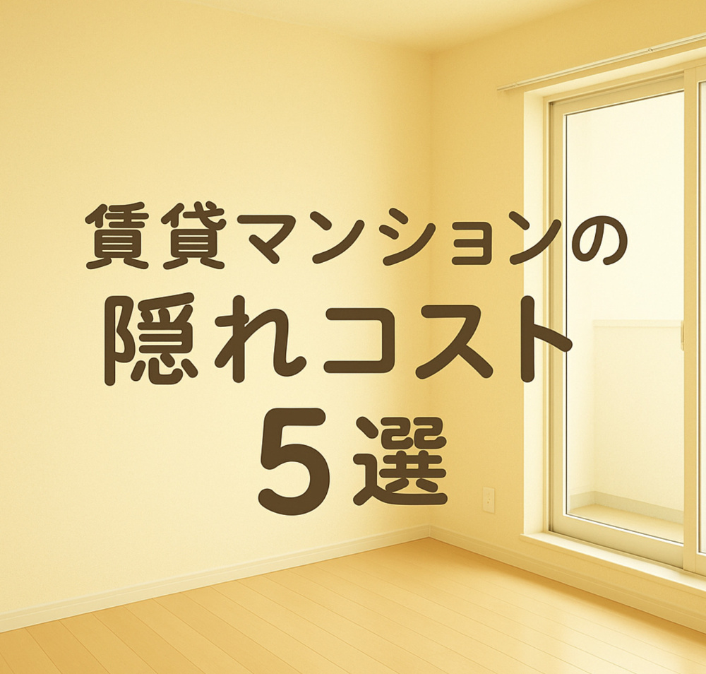 【知らないと損！】賃貸マンションの「隠れコスト」5選とその回避法～名古屋Mｙ賃貸～の画像
