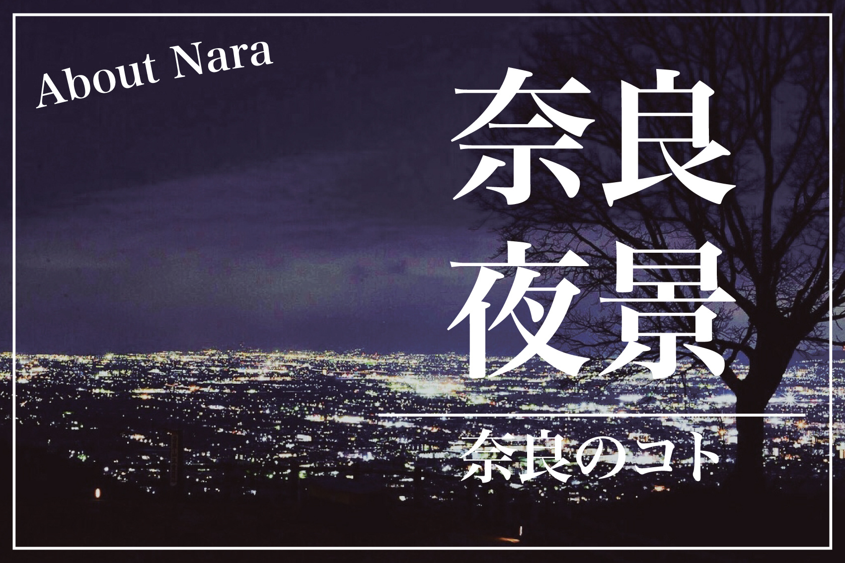 「エモい」奈良夜景スポット5選！人がいないから映える！の画像