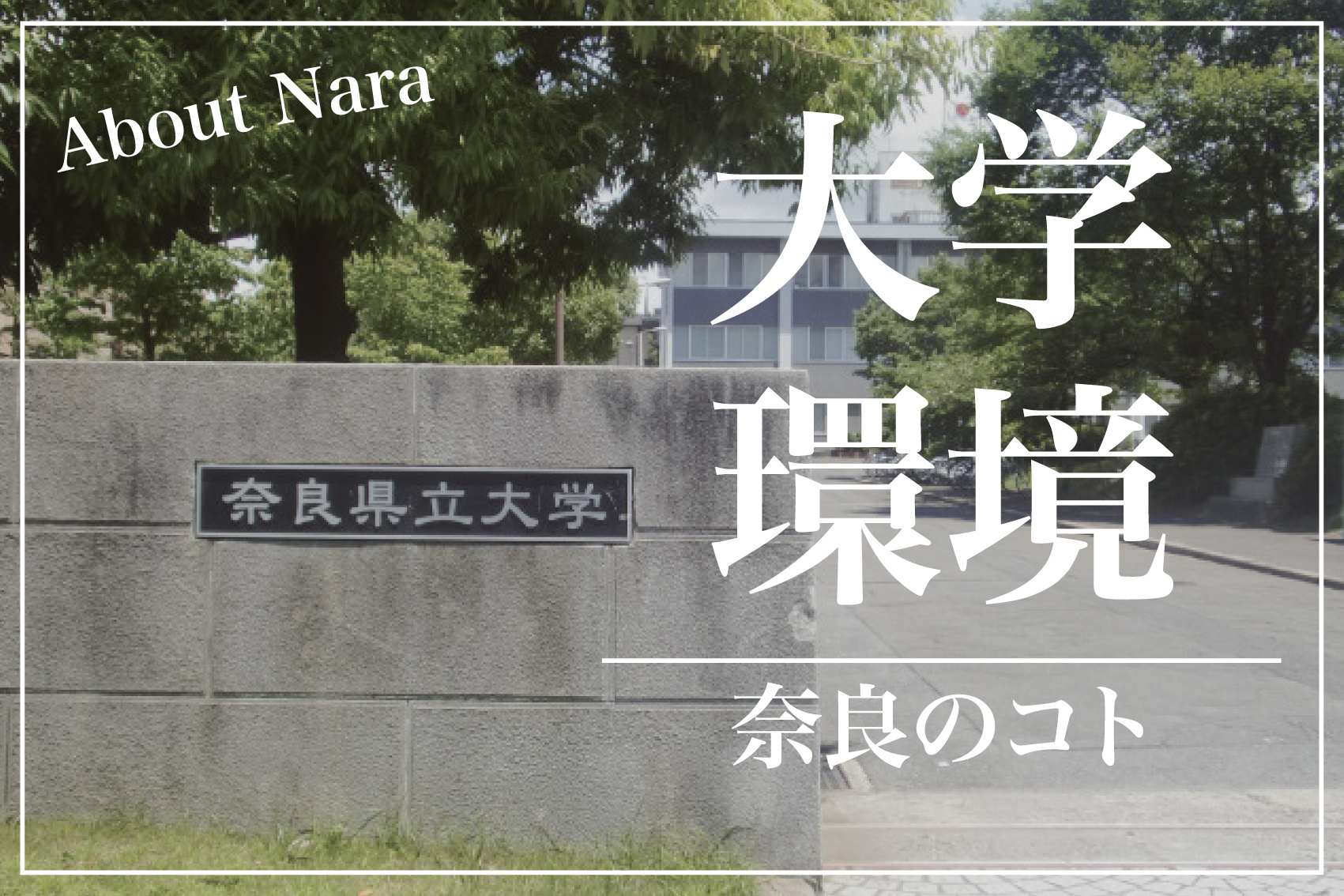 奈良の大学ってどんな感じ？意外と知られていないキャンパスライフの画像