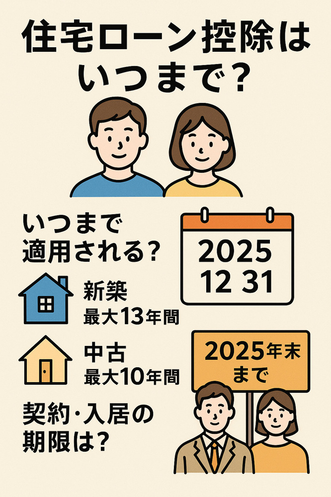 購入者必見！住宅ローン控除はいつまで！？の画像