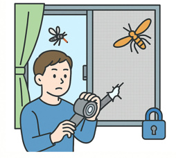 夏前に要チェック！網戸の破れ・建てつけのご確認をの画像