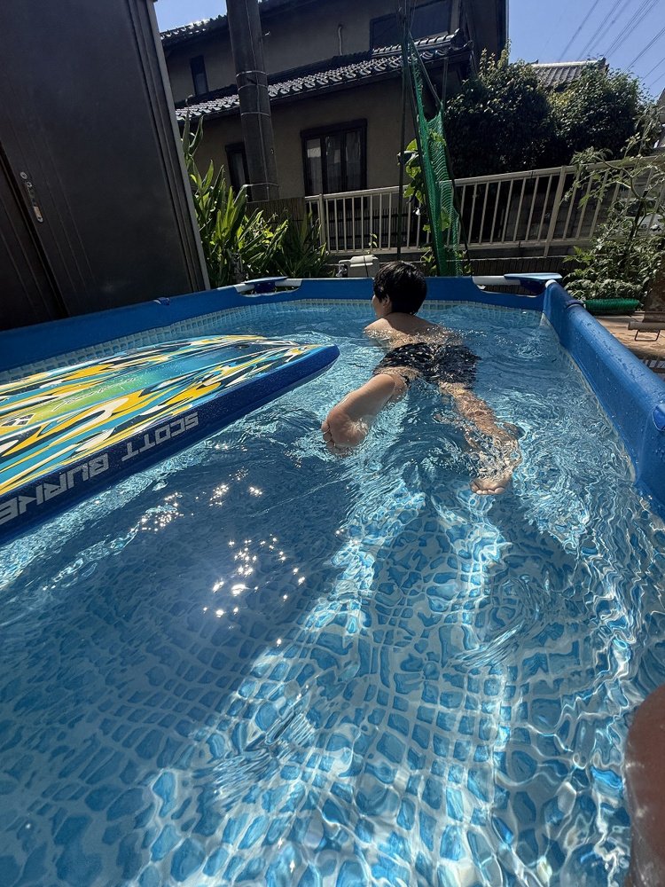 お庭プール2025夏の画像
