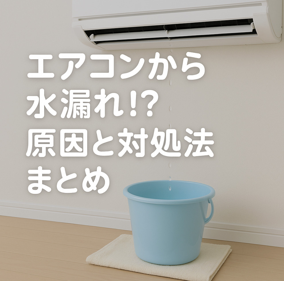 エアコンから水漏れ！？原因と対処法をわかりやすく解説の画像