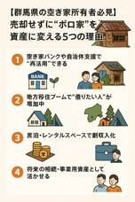 【群馬県の空き家所有者必見】の画像