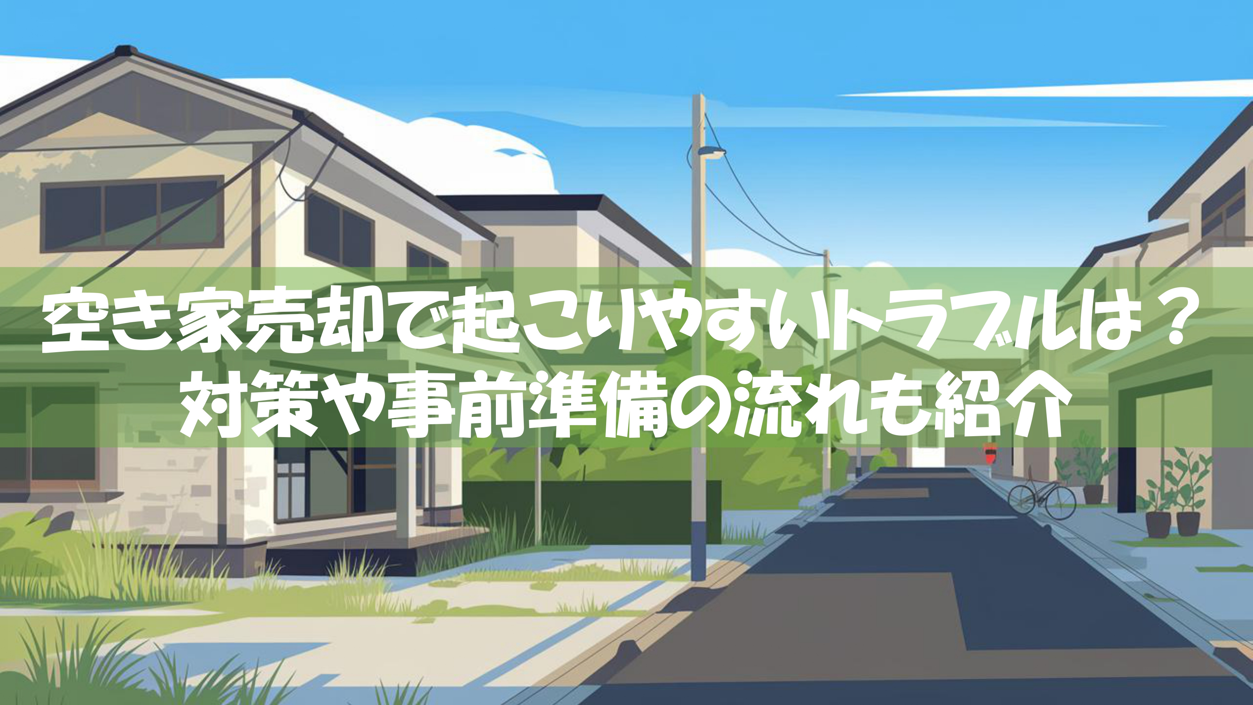 空き家売却で起こりやすいトラブルは？対策や事前準備の流れも紹介の画像