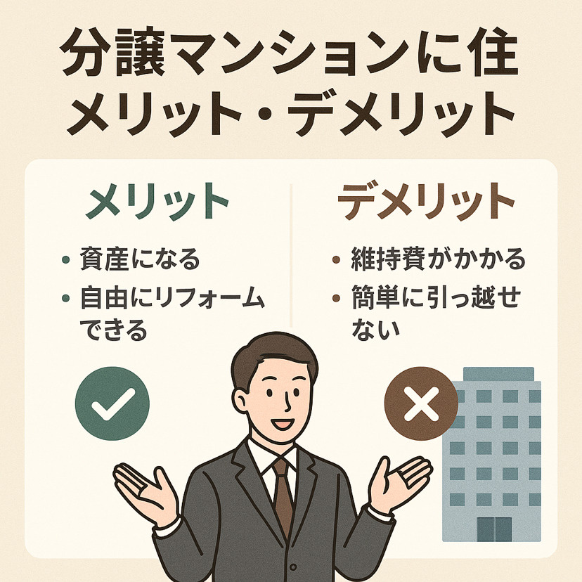 分譲マンションメリット・デメリットの画像