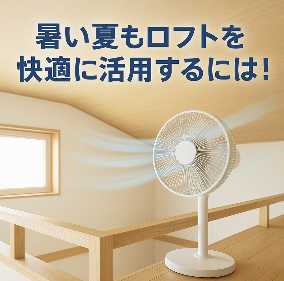 暑い夏もロフトを快適に活用するには！～名古屋　My賃貸～の画像