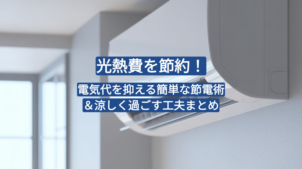 【2025年夏】光熱費を節約！電気代を抑える簡単な節電術＆涼しく過ごす工夫まとめ★の画像