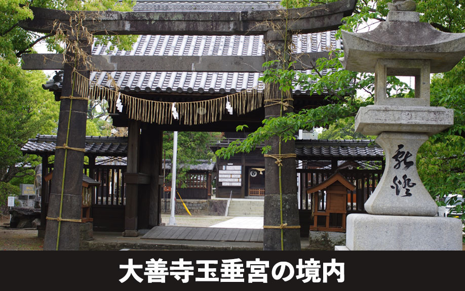 久留米市にある大善寺玉垂宮の境内