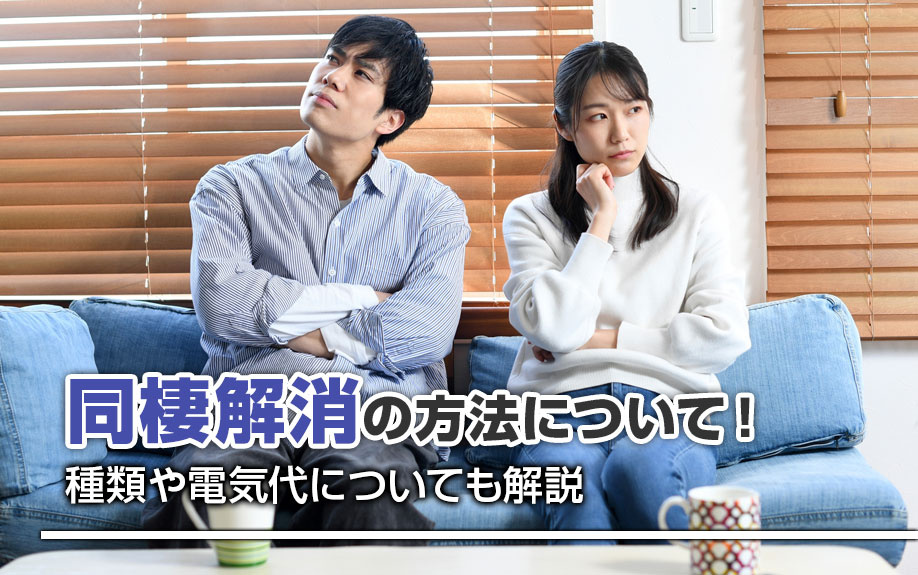 同棲解消の方法について！引っ越し手順から費用・賃貸探しまで解説の画像
