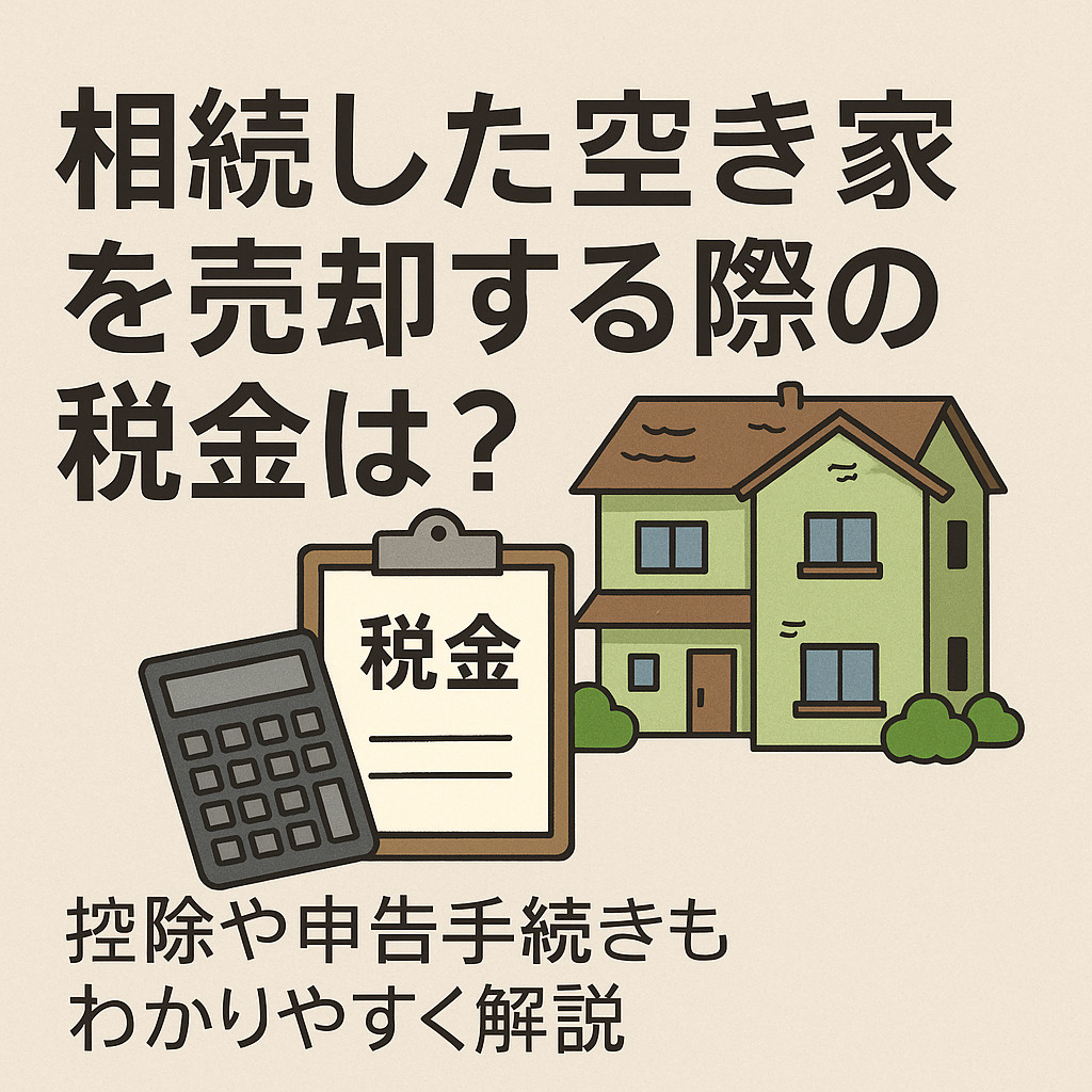 相続した空き家を売却する際の税金は？控除や申告手続きも解説の画像