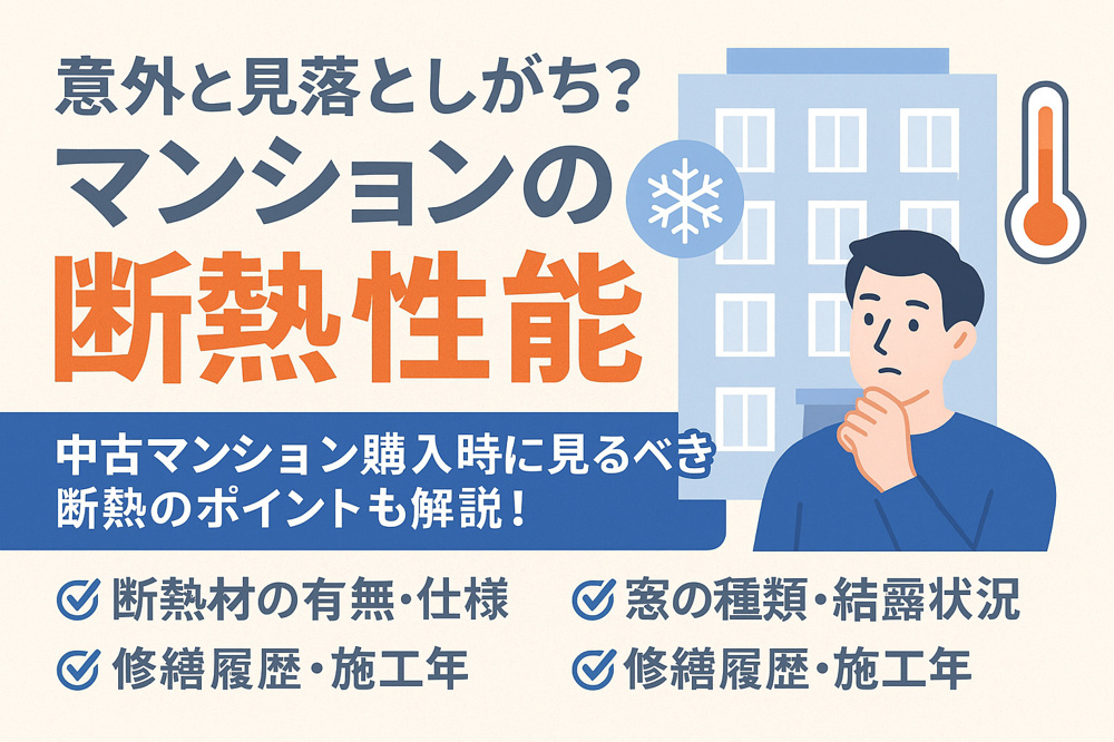 【意外と見落としがち？】マンションの断熱性能とは？中古マンション購入時に見るべき断熱のポイントも解説！の画像