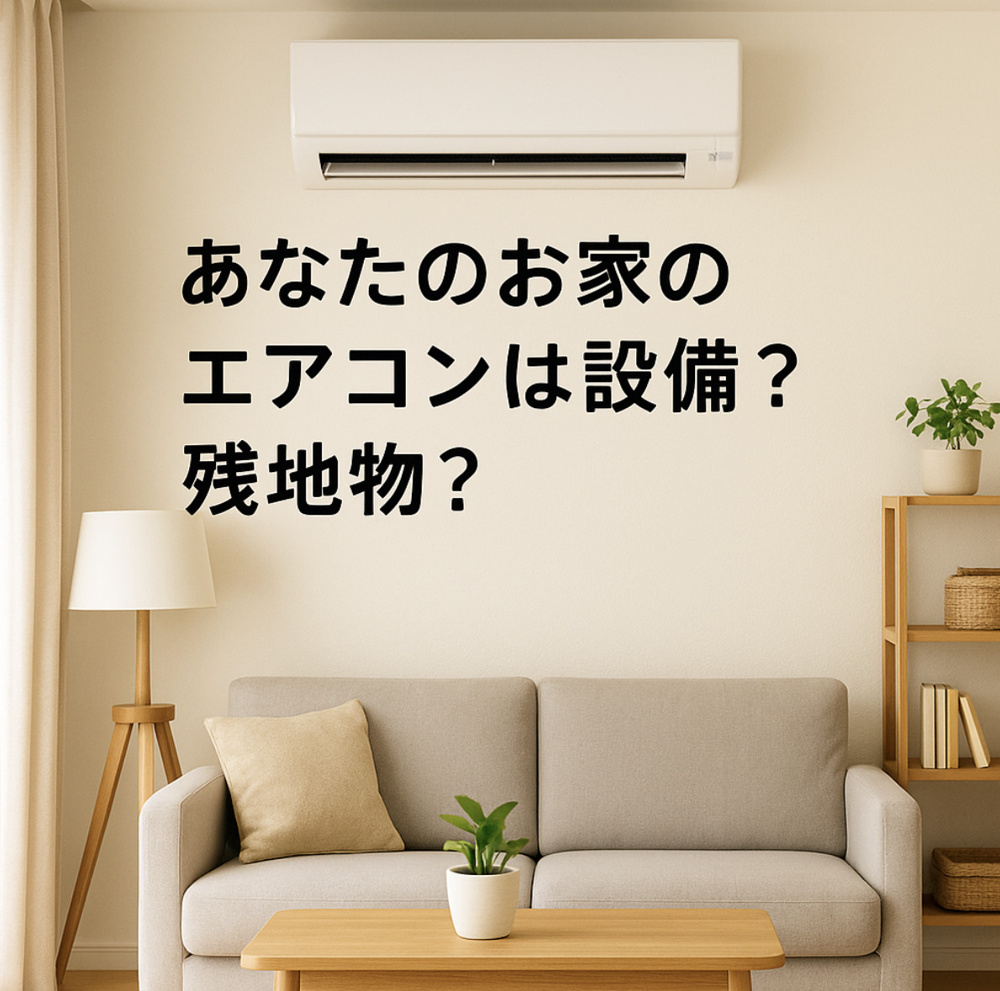 あなたのお家のエアコンは設備？残地物？の画像