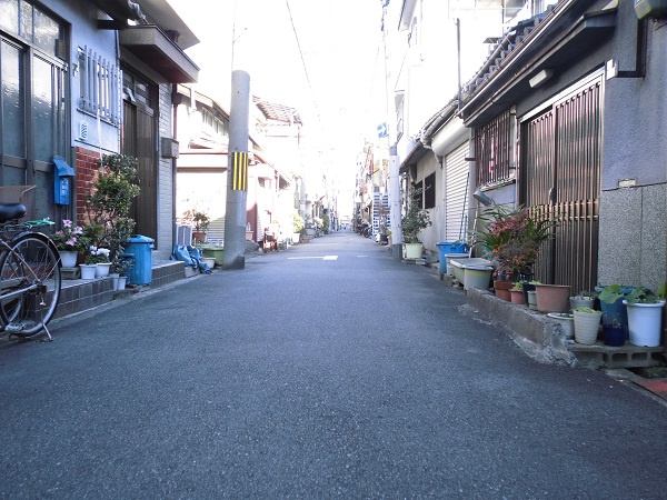 大阪市生野区の平家建古家付の土地売却の画像