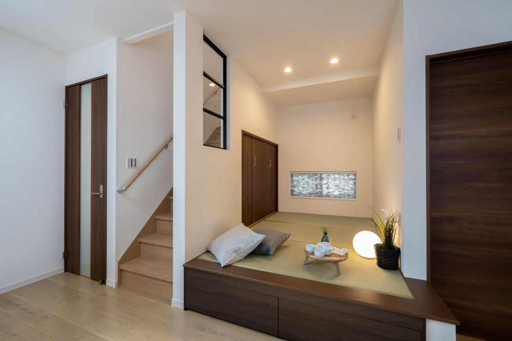 【松原市 タタミスペースのある家】くつろぎと多目的に使える和の空間の画像