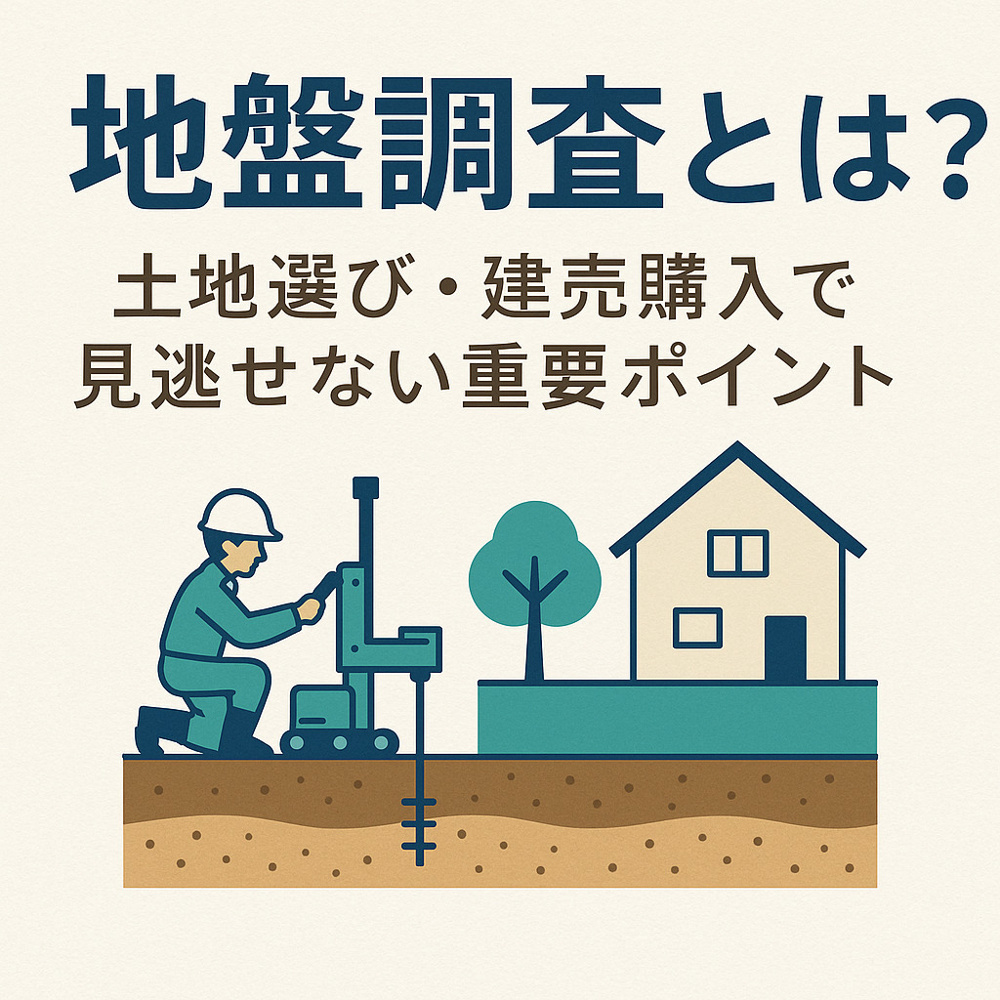 地盤調査とは？土地選び・建売購入で見逃せない重要ポイントの画像