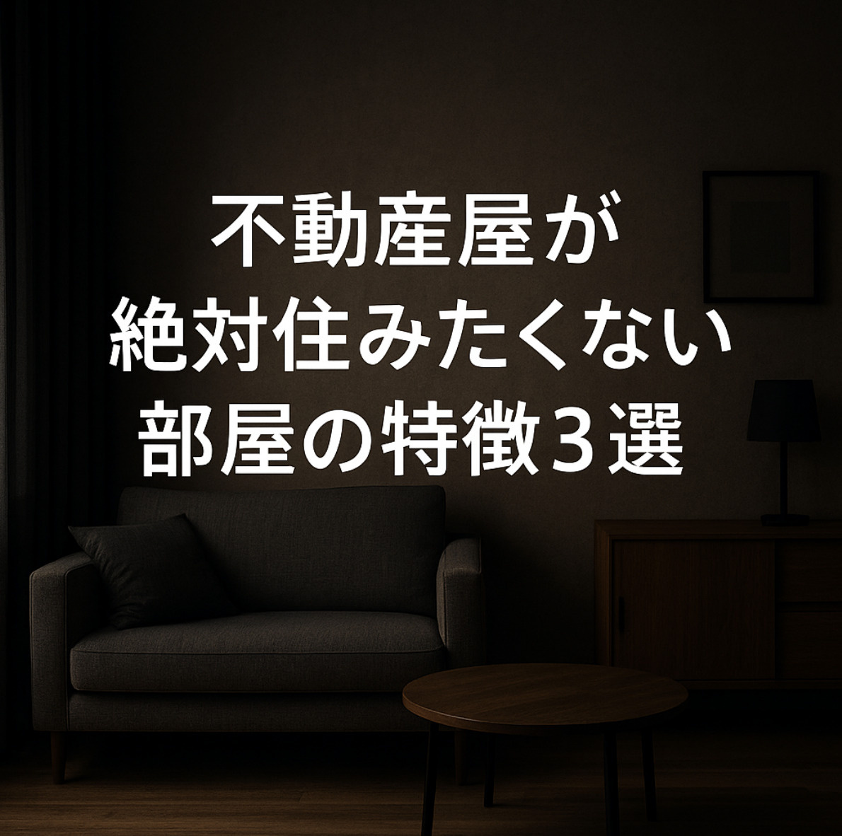 不動産屋が住みたくないお部屋とは！！の画像