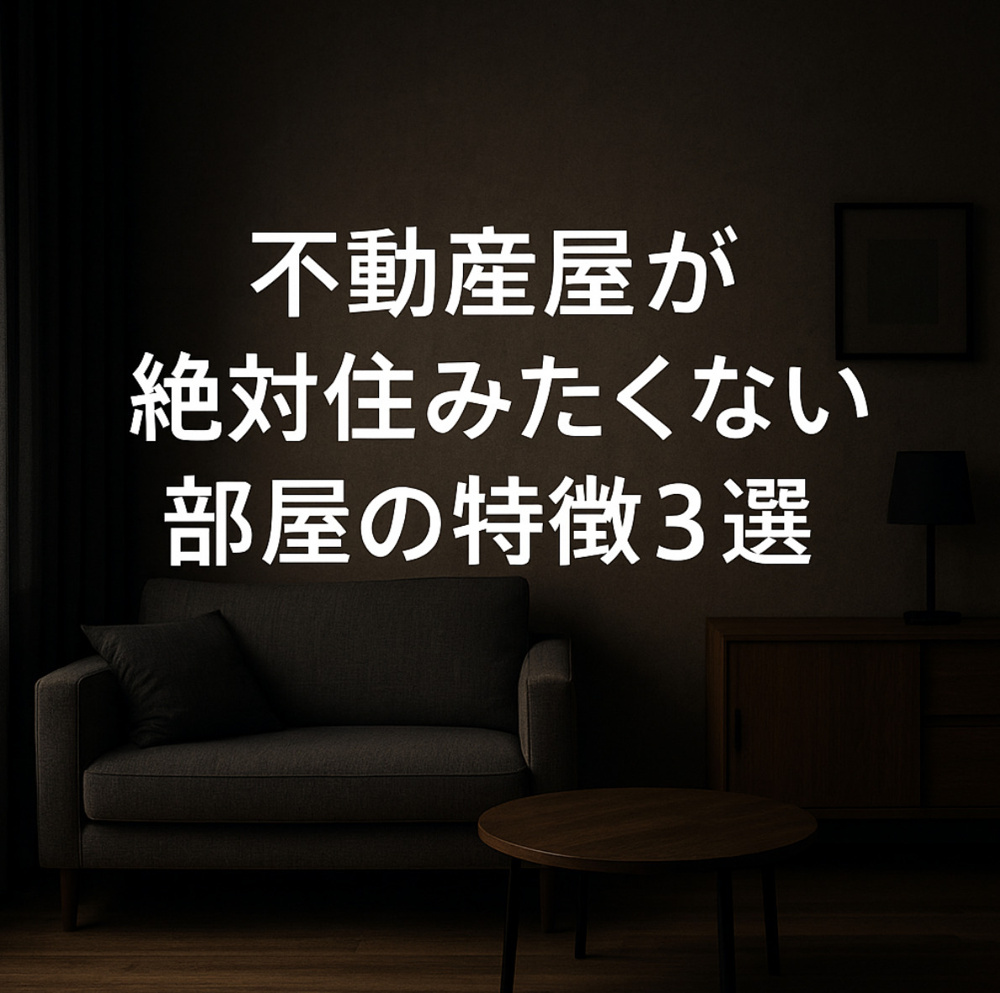 不動産屋が住みたくないお部屋とは！！の画像