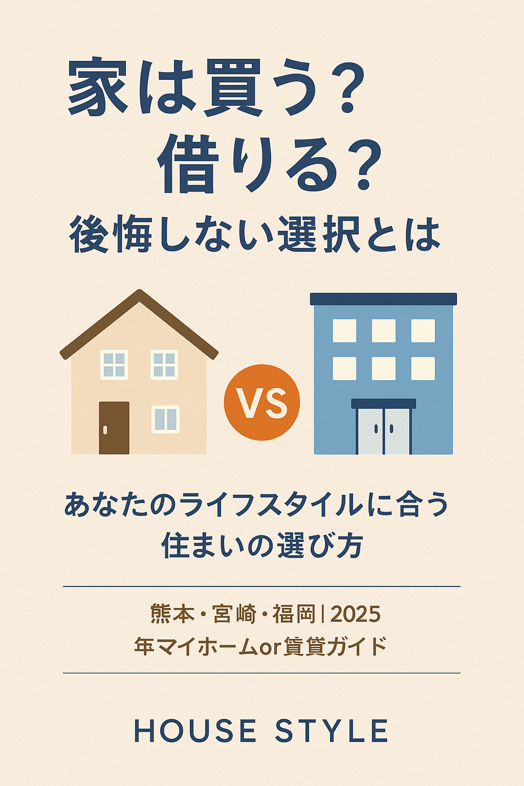 【2025年度版】家を買う？借りる？損しない住まい選びの考え方｜熊本・宮崎・福岡のマイホーム判断ガイドの画像