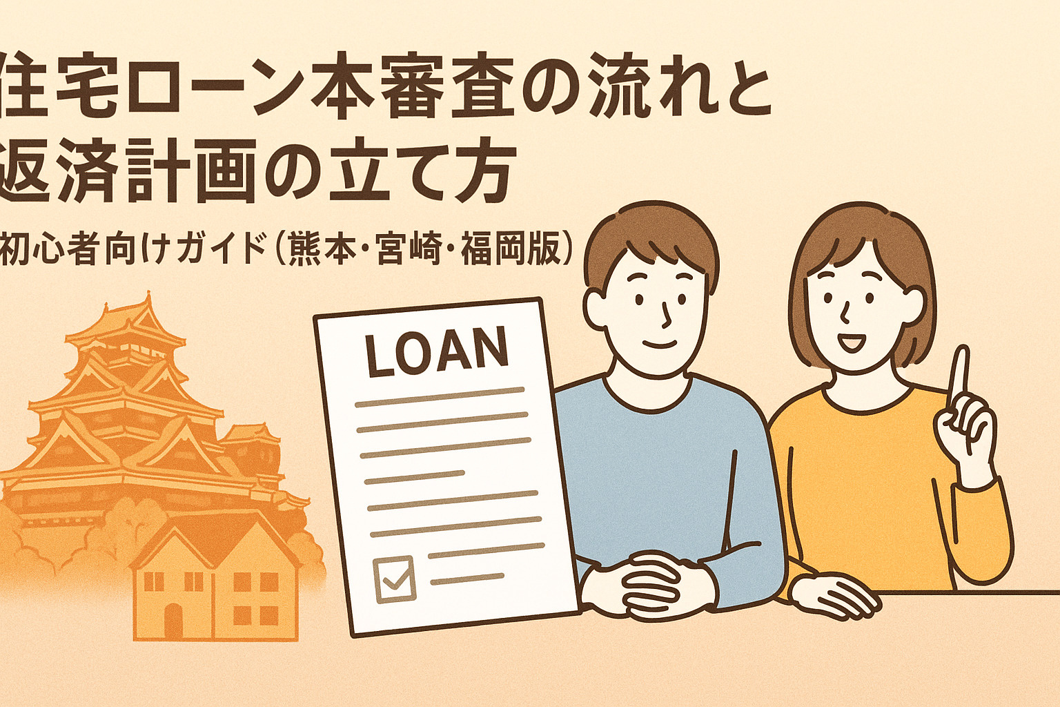 【2025年度版】住宅ローン本審査の流れと返済計画の立て方｜初心者向けガイド（熊本・宮崎・福岡版）の画像