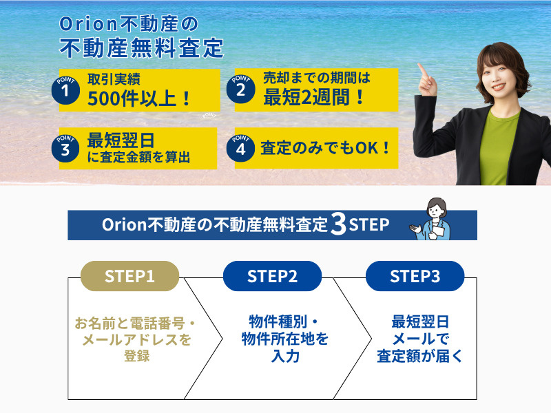 Orion不動産の不動産無料査定の強みと3sステップ