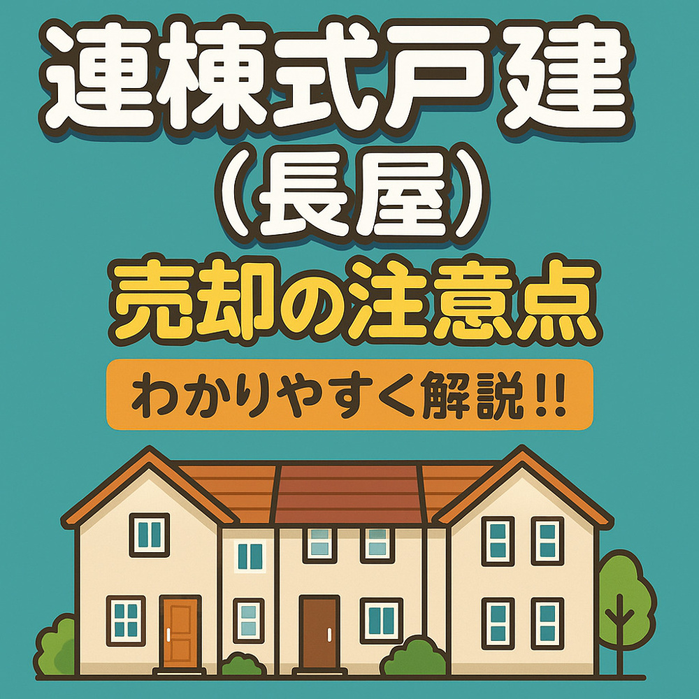 連棟式戸建（長屋）を売却する前に知っておきたい注意点の画像