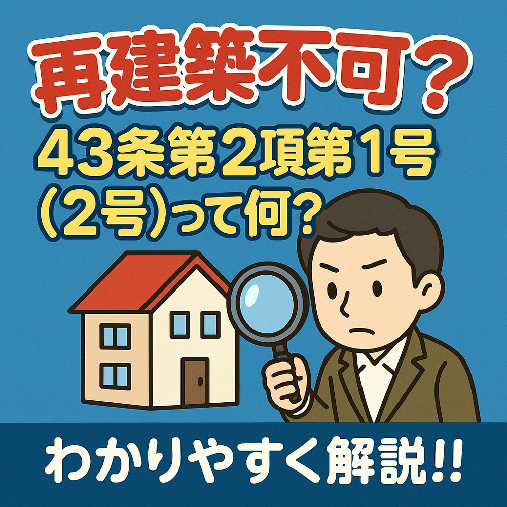 再建築不可？43条第2項第1号（2号）って何？の画像