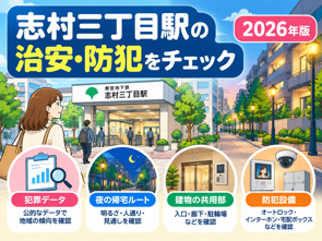 志村三丁目駅の治安は?女性の一人暮らし・ファミリーが確認したい防犯ポイント【2026年版】の画像