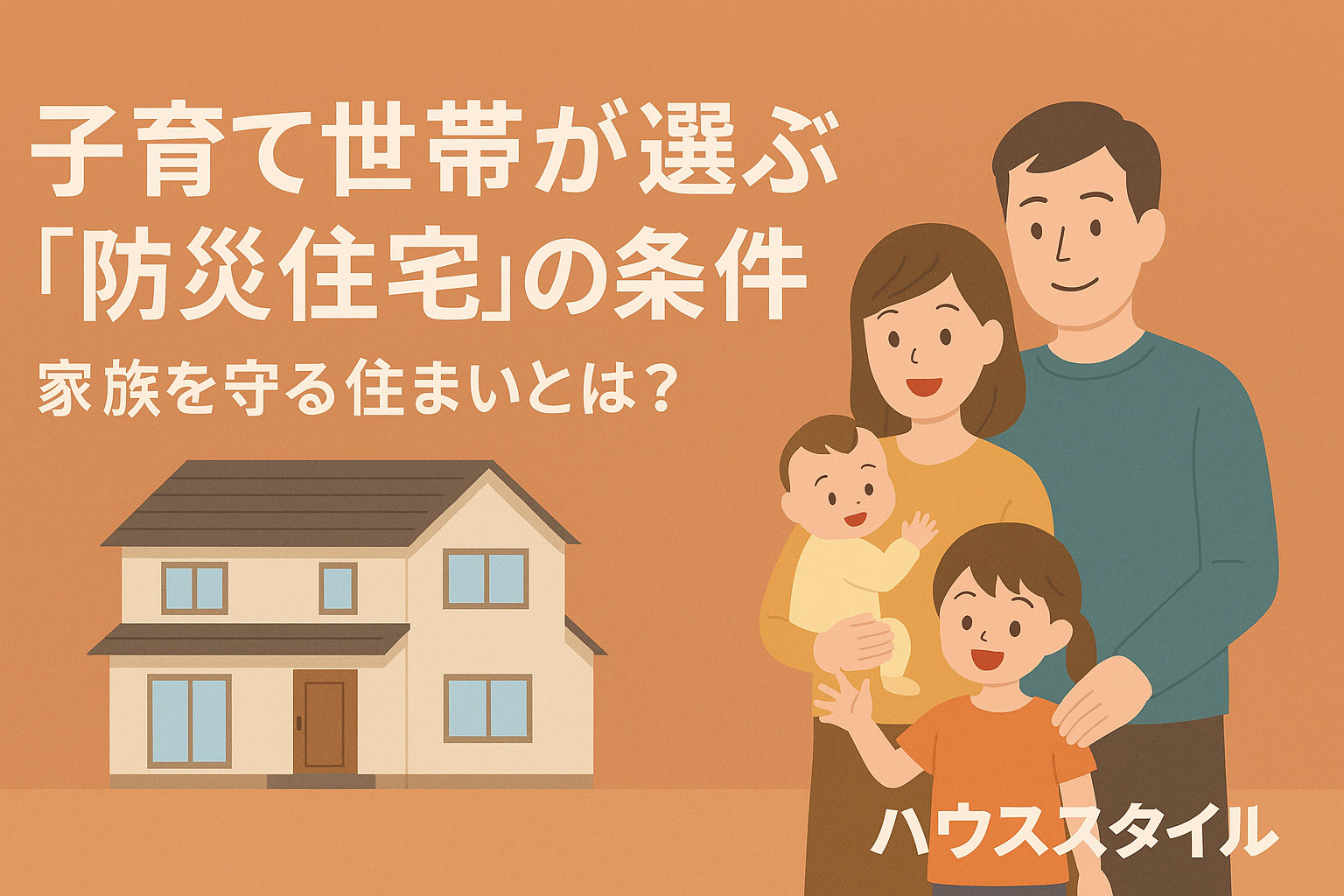 子育て世帯が選ぶ“防災住宅”の条件｜家族を守る住まいとは？の画像