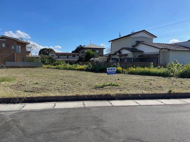 【土地　建築条件なし】水戸市内原町　中学校近く77坪角地の画像