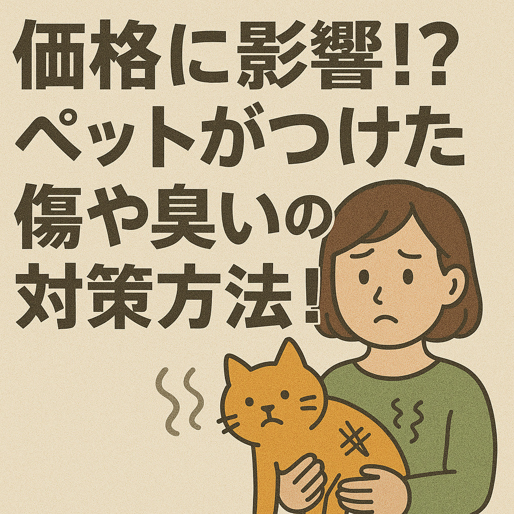 ペットによる壁の傷や匂いで価格に影響？売却前の対策方法をご紹介の画像