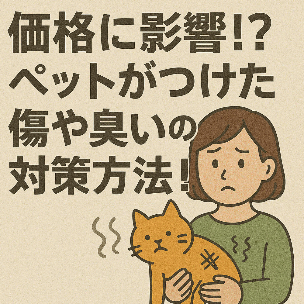 ペットによる壁の傷や匂いで価格に影響？売却前の対策方法をご紹介の画像