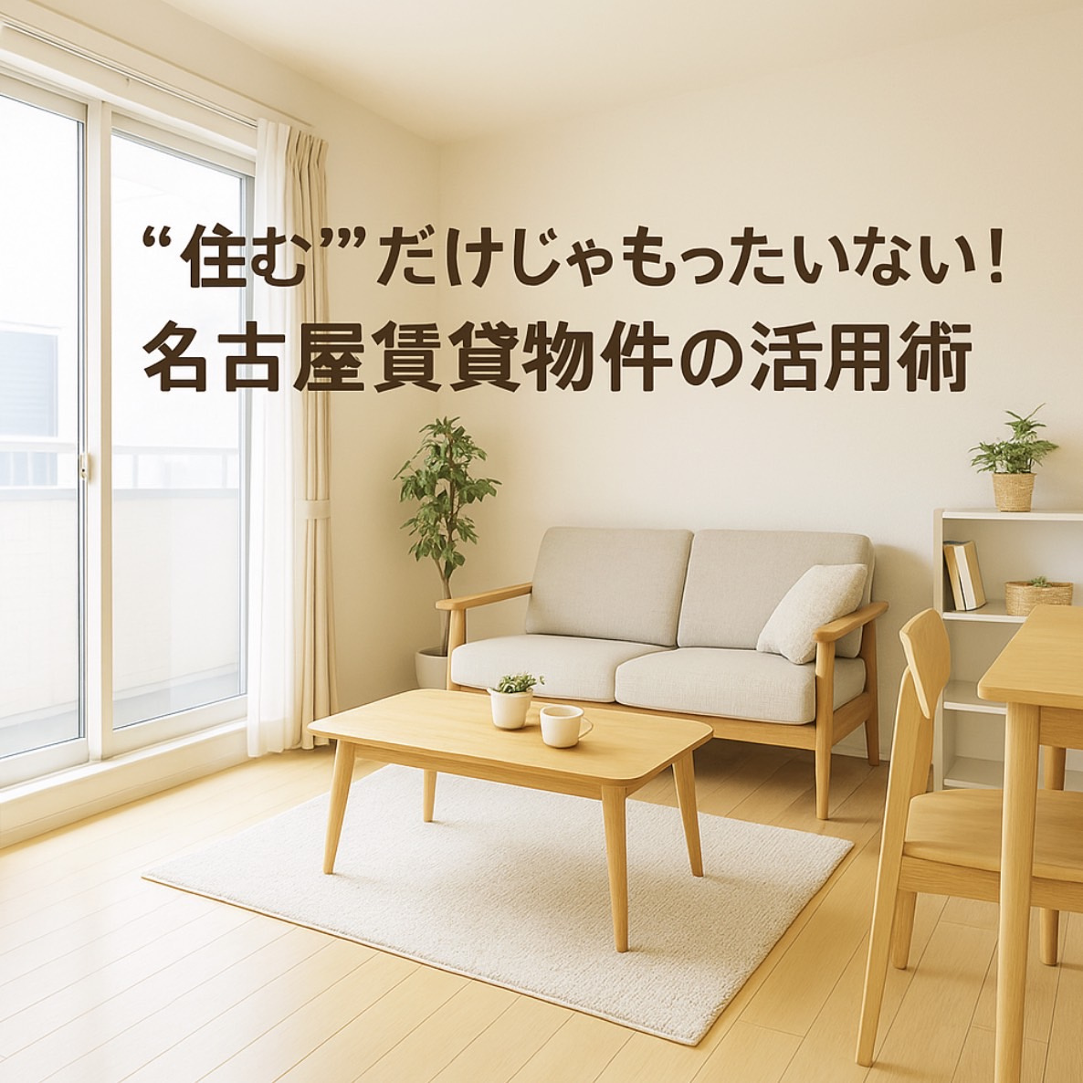 “住む”だけじゃもったいない！名古屋賃貸物件の活用術～名古屋Mｙ賃貸～の画像