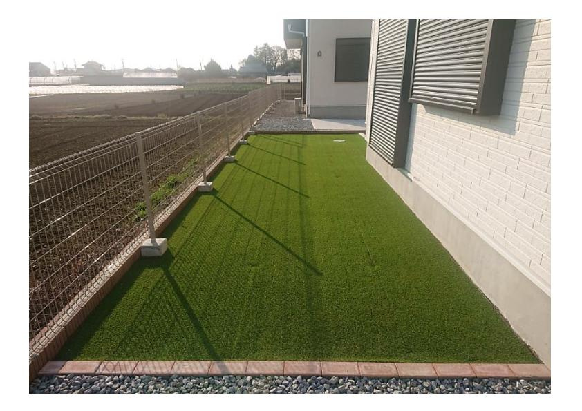 人工芝設置工事 | お家の事ならハンディホームの画像