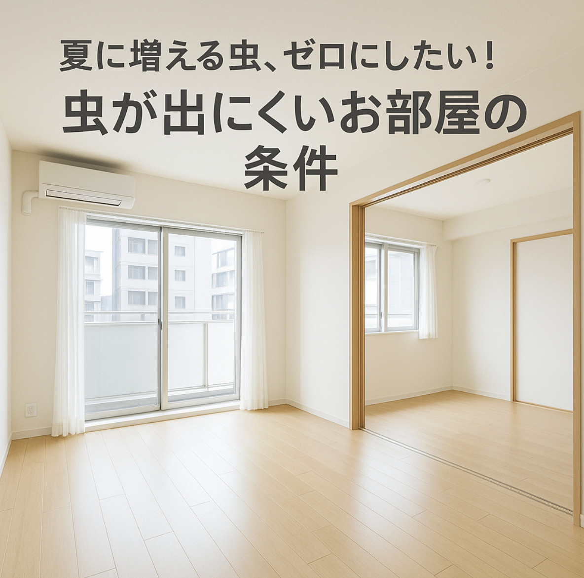 夏に増えてくる虫対策！虫が出にくいお部屋の特徴について～名古屋　My賃貸～の画像