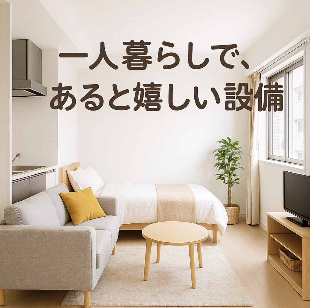 一人暮らしであると嬉しい設備～名古屋　My賃貸～の画像