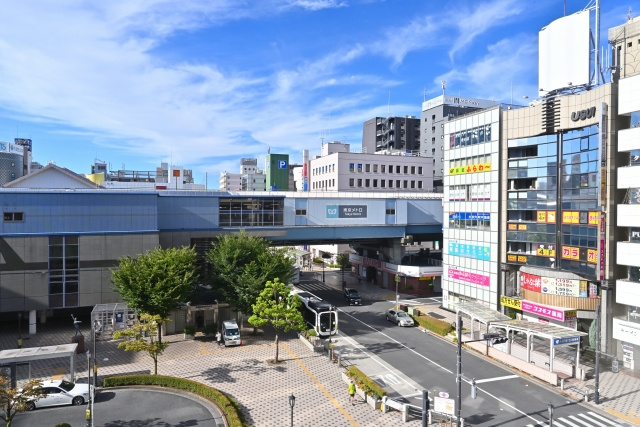 西葛西駅前の風景