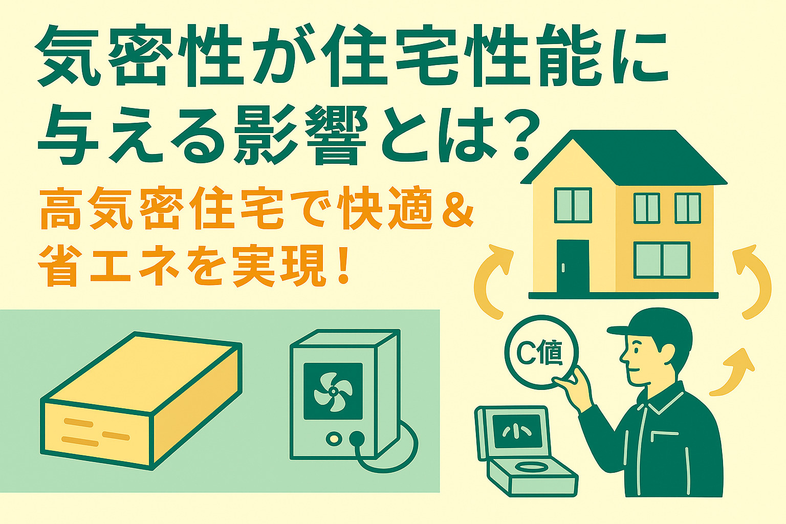 気密性が住宅性能に与える影響とは？高気密住宅で快適＆省エネを実現！の画像