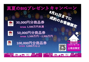 真夏のプレゼントキャンペーンの画像