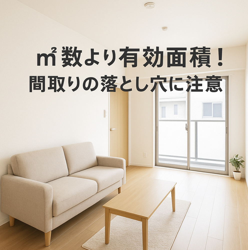 ㎡より有効面積！間取りから見るデッドスペースの落とし穴～名古屋 My賃貸～の画像
