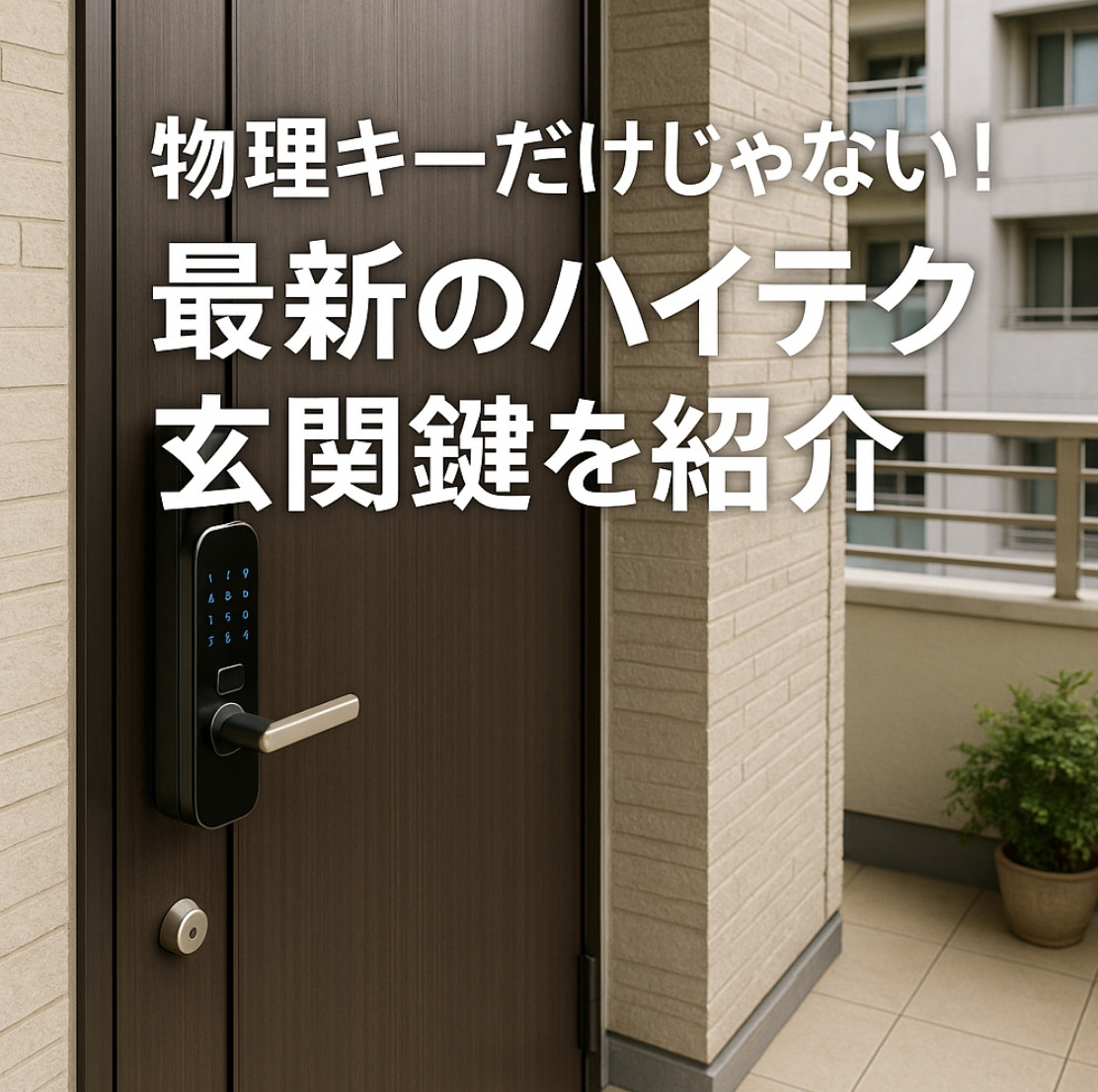 物理キーだけじゃない、最新のハイテク玄関鍵を紹介～名古屋 My賃貸～の画像