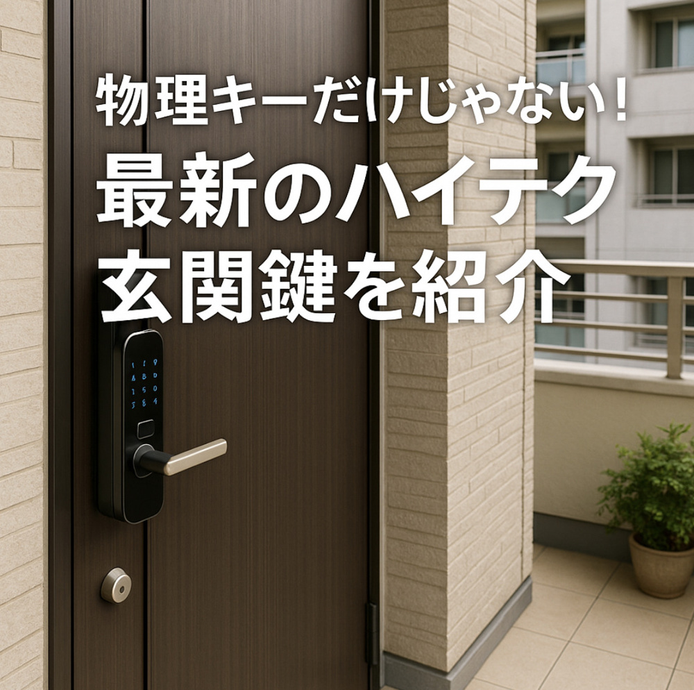 物理キーだけじゃない、最新のハイテク玄関鍵を紹介～名古屋 My賃貸～の画像