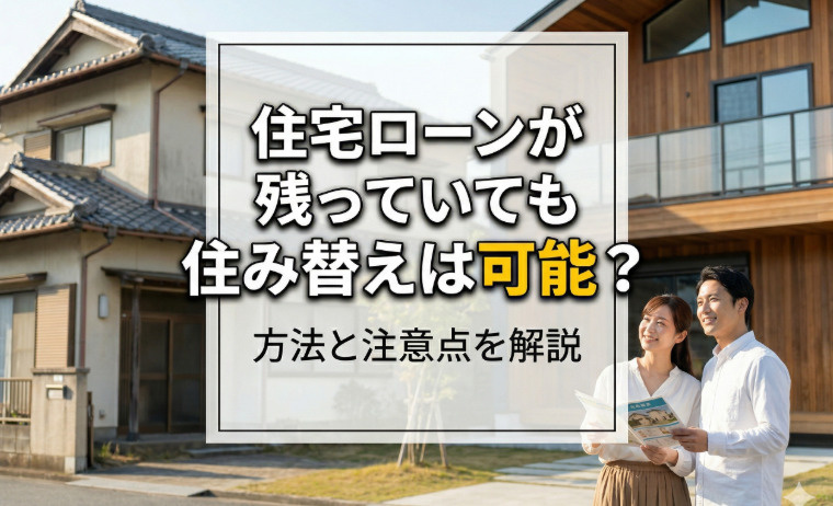 【2026年版】住宅ローンが残っていても住み替えは可能？方法と注意点を解説の画像