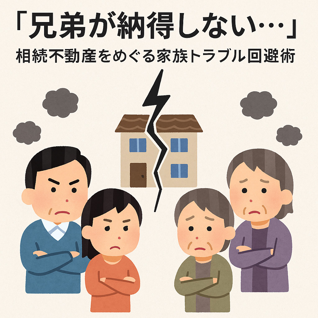 「兄弟が納得しない…」相続不動産をめぐる家族トラブル回避術の画像