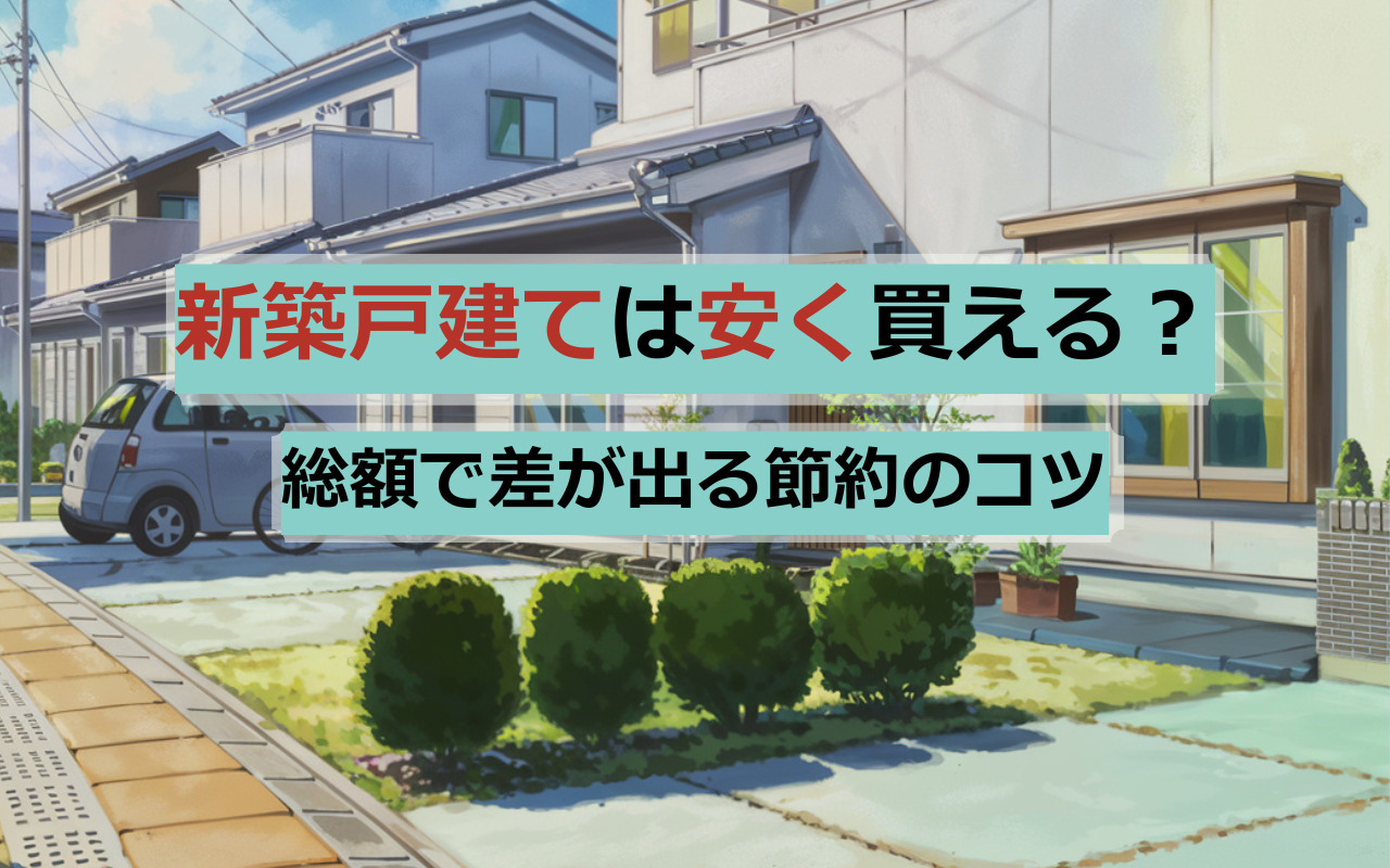 新築戸建ては安く買える？総額で差が出る節約のコツの画像