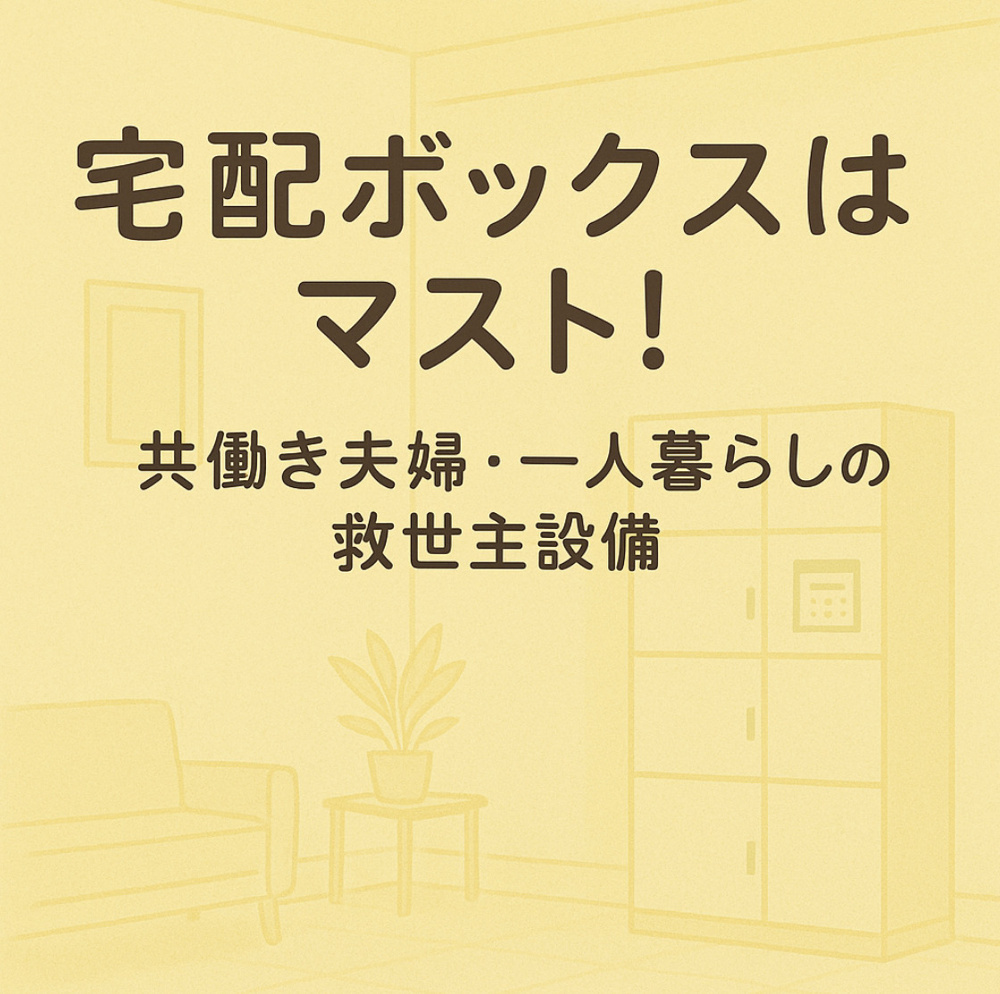 宅配ボックスはマスト！共働き夫婦・一人暮らしの救世主設備～名古屋My賃貸～の画像