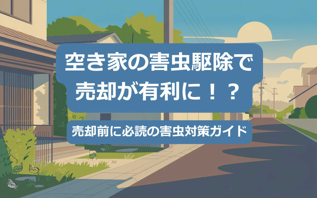 空き家の害虫駆除で 売却が有利に！？原因から駆除法まで徹底解説