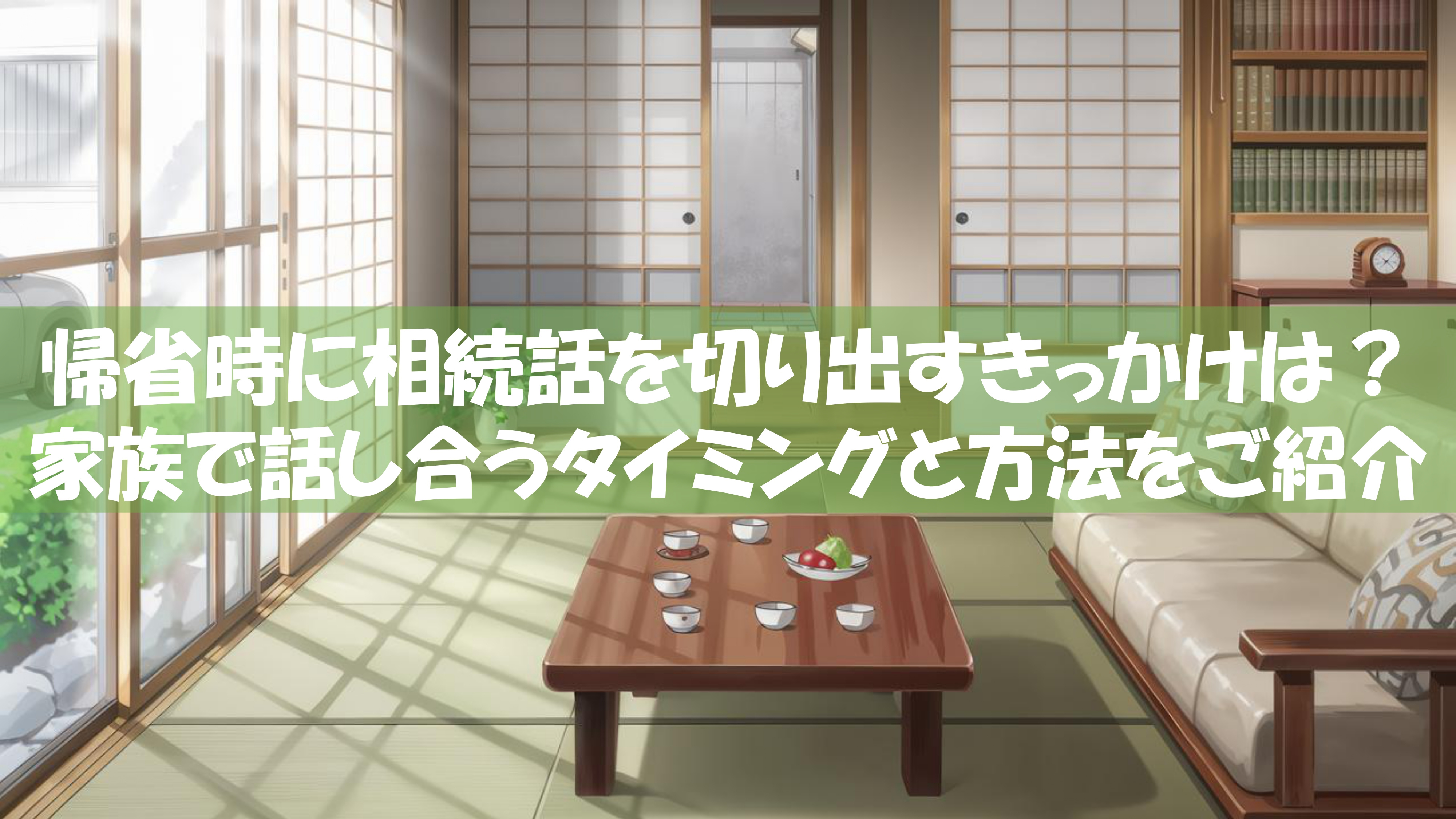 帰省時に相続話を切り出すきっかけは？家族で話し合うタイミングと方法をご紹介の画像