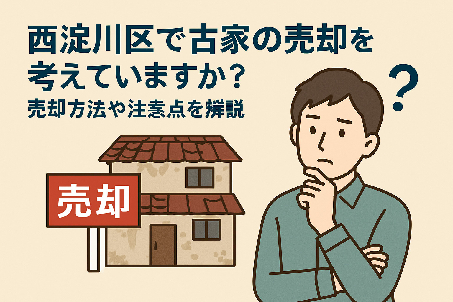 西淀川区で古家の売却を考えていますか？西淀川区の古家売却方法や注意点を解説の画像